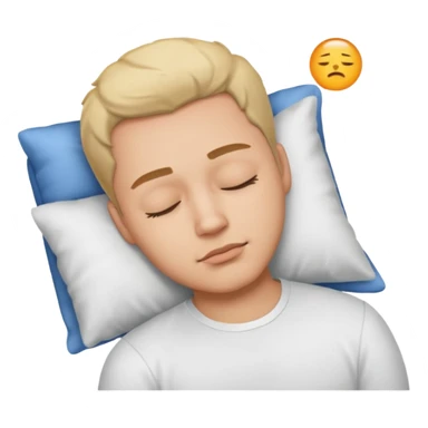 white shirt guy sleeping sticker