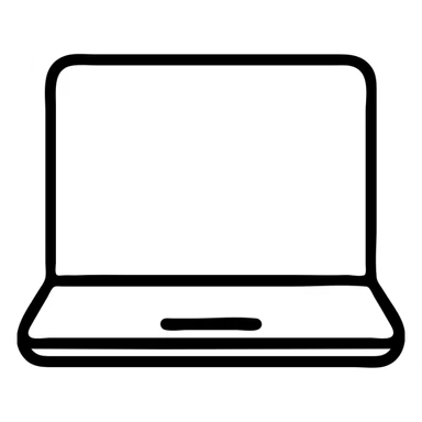 ordinateur, style icône outline sticker