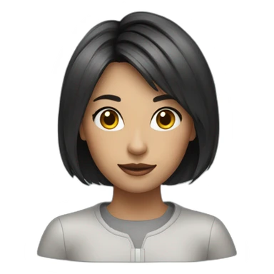 photographer girl yulond short haircut sticker