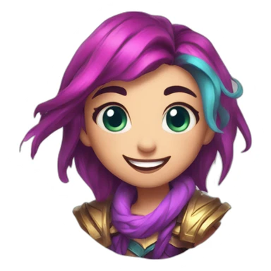 Jinx league of legends sticker