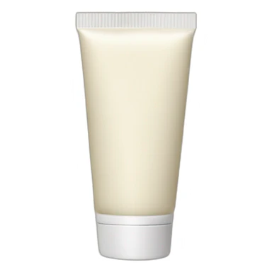 Cream in white tube sticker