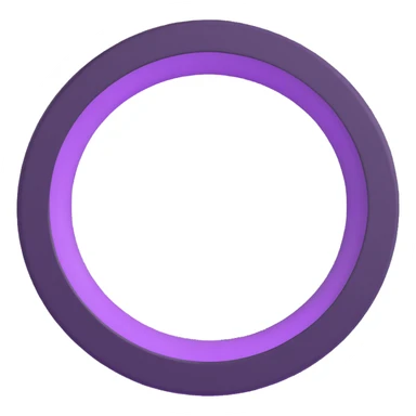 A simple purple circle on a plain background sticker