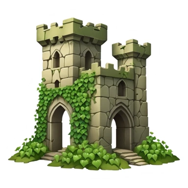 ruined castle sticker