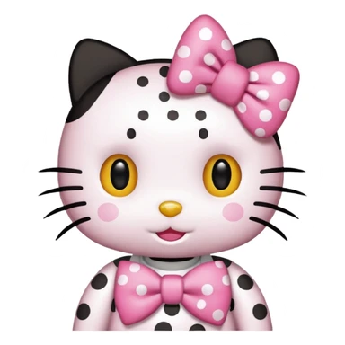 Hellow Kitty puntos sticker