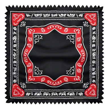 Black bandanna sticker