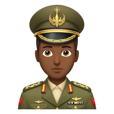 Saudi Arabian soldier in traditional military uniform sticker