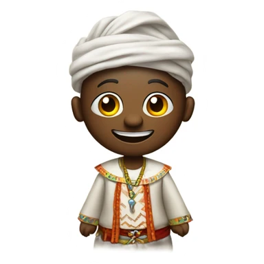 Petit homme de 40 ans avec le vodou, avec le tips du jour.  sticker