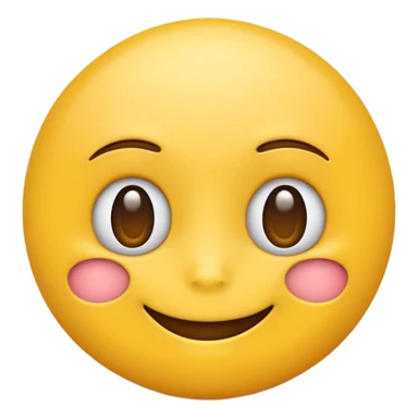 Yellow emoji making a smug look face sticker