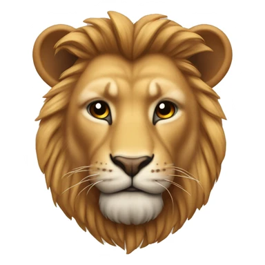 Leeuw met strik sticker