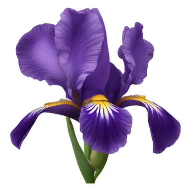 Iris flower sticker