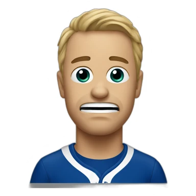 Crying dodgers fan sticker