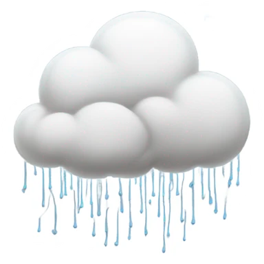 Cloud raining cats sticker