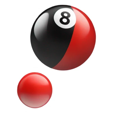 red 8 ball sticker