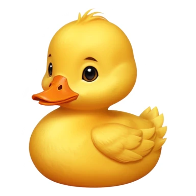 cute baby yellow duck  sticker