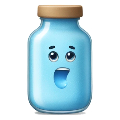 Salt in blue bottle sticker
