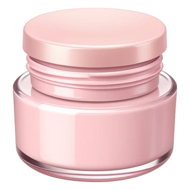 Pale pink cosmetic cream pot sticker
