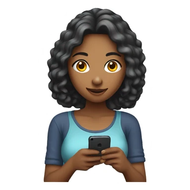 girlfriend playing game on phone  sticker