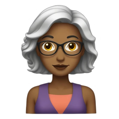 woman's power sticker