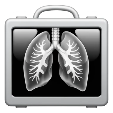 Chest X-ray film sticker