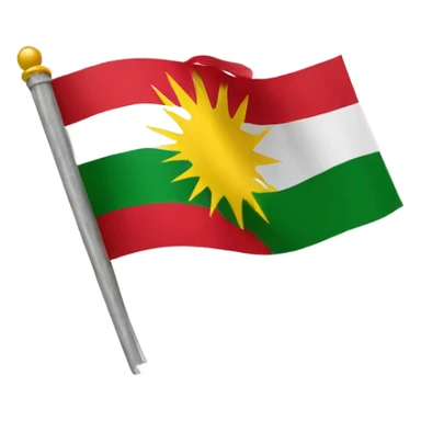 Kurdistan flag as emoji sticker