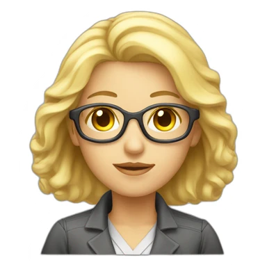 female blond laser physicist sticker