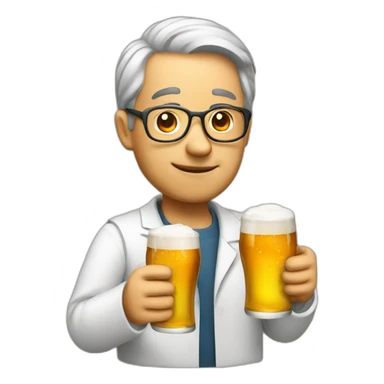 Mathematician with beer sticker