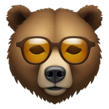 Grizzly qui dort avec des lunettes de soleil  sticker
