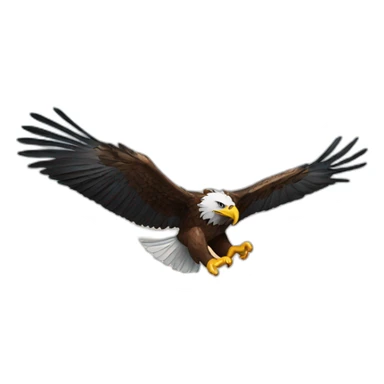 eagle on a moutain sticker