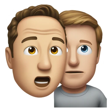 Elon Musk fighting with Mark Zuckerberg sticker