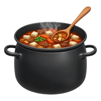 Korean Dakbokkeumtang in a pot Twitter emoji style sticker