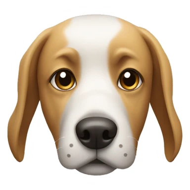 Dog wearing a hoddy sticker