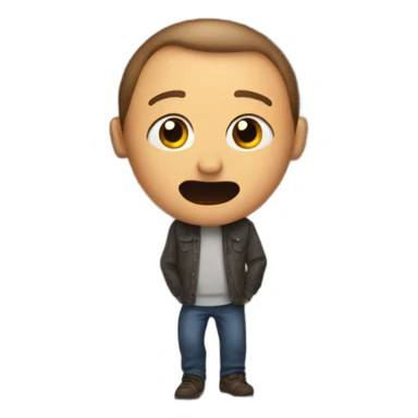 A man trapped in a closet sticker