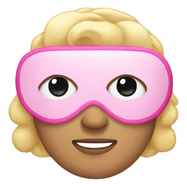 pink sleep  eyemask sticker