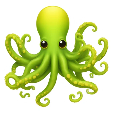 tentacules jaunes sticker