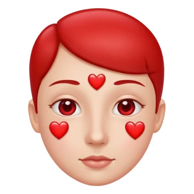 Nostril hearts sticker