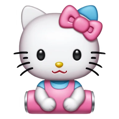 metallisorvi jossa on hello Kitty värit ja teema sticker