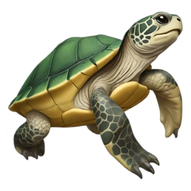 Tortue sur loutre  sticker