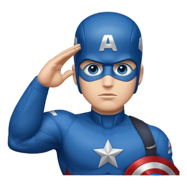 Captain America salute sticker