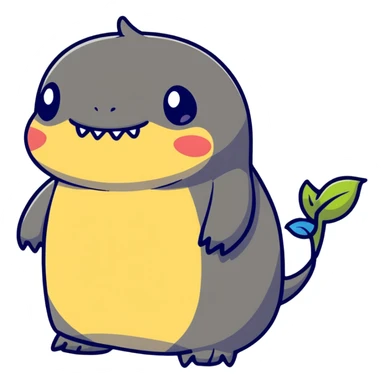 hungry Stitch character sticker