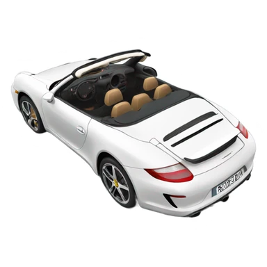 Porsche convertible  sticker