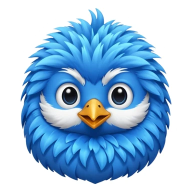cute blue bird sticker