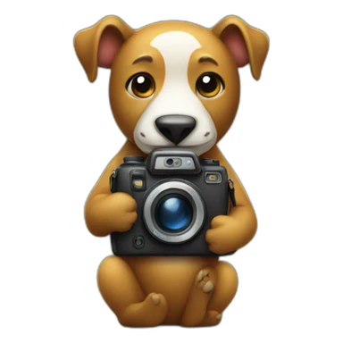 animal with a camera  sticker