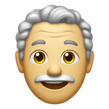 Comfused don't know and laughimg human sticker