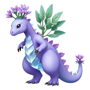 Meganium-Amaura-fakemon (full body) sticker