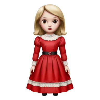 Annabelle doll from The Conjuring movie sticker