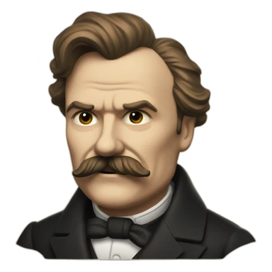nietzsche happy sticker