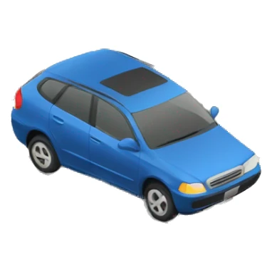 Car hitting a pole  sticker