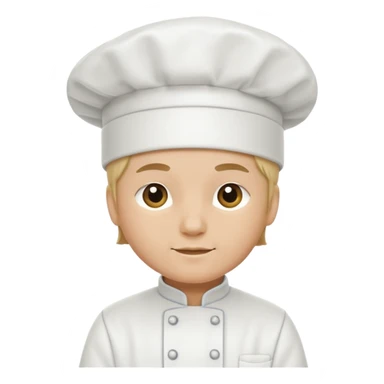 white chefhat sticker