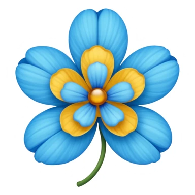 Flor azul en base a esta 🌸 sticker