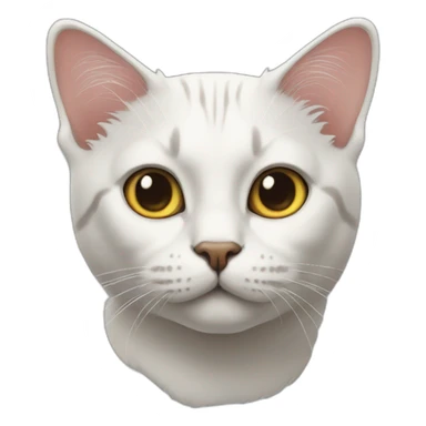 cat question mark sticker